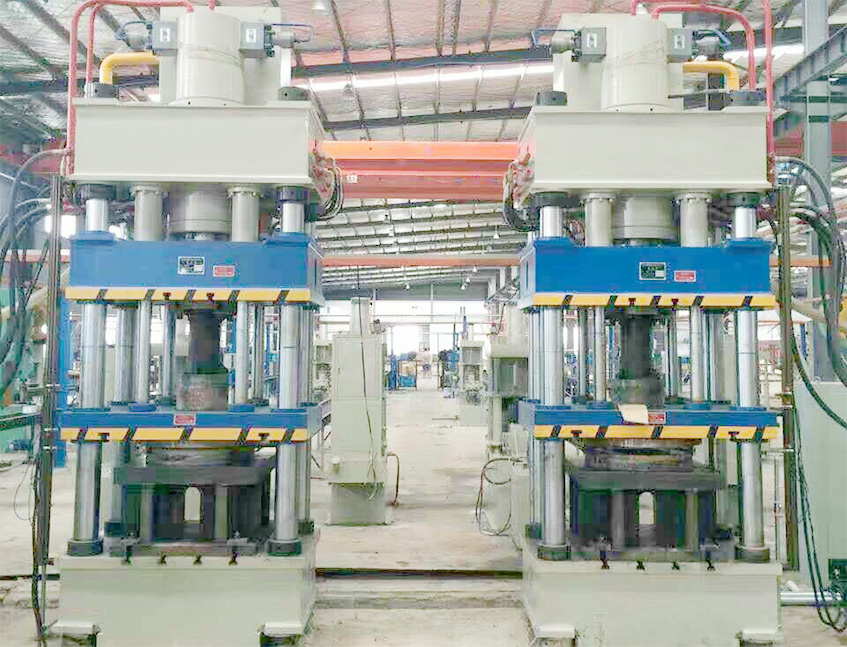 double action metal drawing press